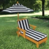 KidKraft Outdoor Chaise With Umbrella - Navy 105 -Baby Product 00105 RS 1