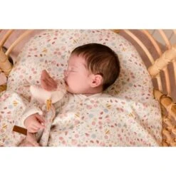 Little Dutch Fitted Bassinet Sheet Flowers & Butterfly -Baby Product 0015647 little dutch bassinet sheet flowers butterflies flowers butterflies 1 500