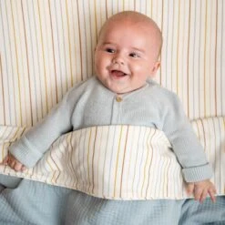 Little Dutch Cot Blanket Pure Soft Blue -Baby Product 0020855 little dutch cot blanket pure soft blue pure 1