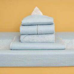 Little Dutch Cot Blanket Pure Soft Blue -Baby Product 0020886 little dutch bassinet summer blanket pure soft blue pure 1