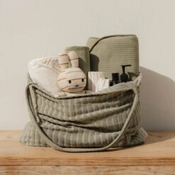 Little Dutch Mom Bag Dark Green 9 Little Dutch Mom Bag Dark Green -Baby Product 0022739 little dutch mom bag dark green jacquard terry 2