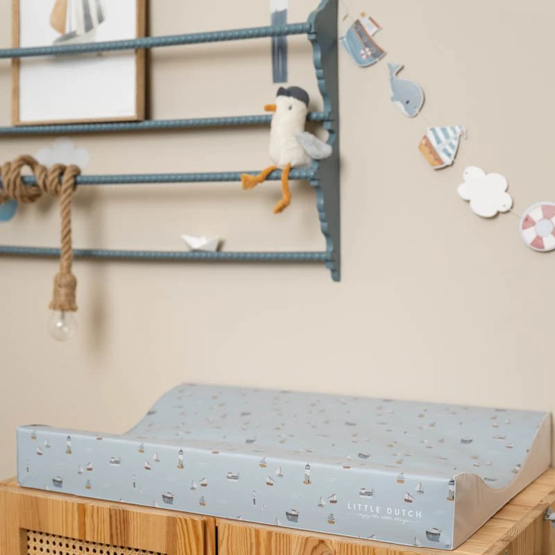 Little Dutch Changing Mat Sailors Bay Blue 6 Little Dutch Changing Mat Sailors Bay Blue - Image 4