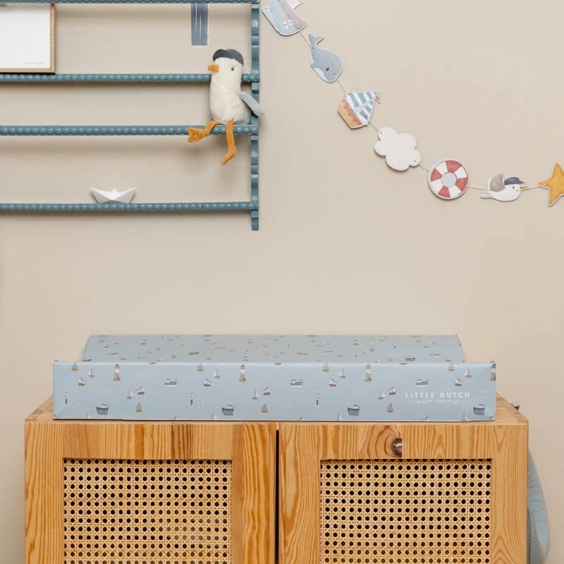 Little Dutch Changing Mat Sailors Bay Blue 5 Little Dutch Changing Mat Sailors Bay Blue - Image 3