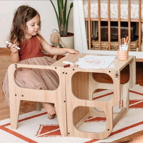 3-in-1 Learning Tower, Natural 5 3-in-1 Learning Tower, Natural - Image 3