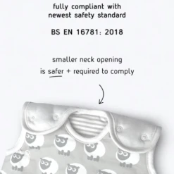 Ewan Sleeping Bag 2.5Tog - Grey (0-6 Months) -Baby Product 3 85b77fd8 0680 41a8 af97 5c2cf16b0070