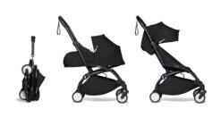 Complete BABYZEN Stroller YOYO² 0+ Newborn Packand 6+ -Baby Product 3 YOYO 2 BLACK FRAME BLACK WEB