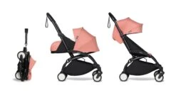 Complete BABYZEN Stroller YOYO² 0+ Newborn Packand 6+ -Baby Product 3 YOYO 2 BLACK FRAME GINGER WEB