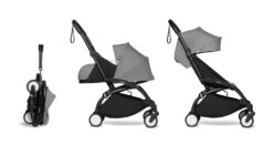 Complete BABYZEN Stroller YOYO² 0+ Newborn Packand 6+ -Baby Product 3 YOYO 2 BLACK FRAME GREY WEB