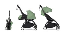 Complete BABYZEN Stroller YOYO² 0+ Newborn Packand 6+ -Baby Product 3 YOYO 2 BLACK FRAME PEPPERMINT WEB
