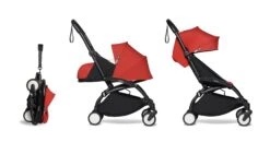 Complete BABYZEN Stroller YOYO² 0+ Newborn Packand 6+ -Baby Product 3 YOYO 2 BLACK FRAME RED WEB