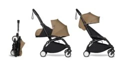 Complete BABYZEN Stroller YOYO² 0+ Newborn Packand 6+ -Baby Product 3 YOYO 2 BLACK FRAME TOFFEE WEB