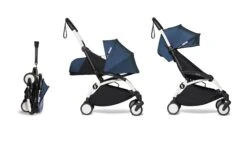 Complete BABYZEN Stroller YOYO² 0+ Newborn Packand 6+ -Baby Product 3 YOYO 2 WHITE FRAME AIR FRANCE WEB