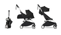 Complete BABYZEN Stroller YOYO² 0+ Newborn Packand 6+ -Baby Product 3 YOYO 2 WHITE FRAME BLACK WEB