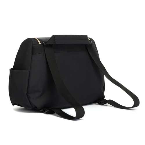 Pippa Vegan Leather Convertible Backpack Black 6 Pippa Vegan Leather Convertible Backpack Black - Image 4