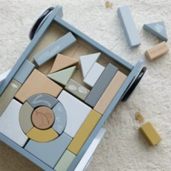 Little Dutch Wooden Baby Walker With Blocks - Ocean Blue -Baby Product 79 2479a21a d4b4 4d3c baee ceec642feeb2