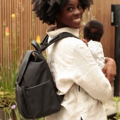 Freddie Vegan Leather Backpack Black -Baby Product 8 5ccb6bd4 f649 4cf1 8135 3ec323a50b0b