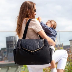 Pippa Vegan Leather Convertible Backpack Black 18 Pippa Vegan Leather Convertible Backpack Black -Baby Product 8 beb291ce d875 4b57 853d 2f22b333e54f