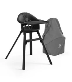 Stokke® Clikk™ High Chair Midnight Black -Baby Product Clikk MidnightBlack TravelBag 211025 eCom