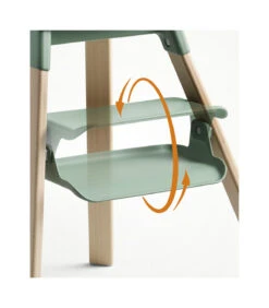 High Chair Clover Green Stokke® Clikk™ 12 High Chair Clover Green Stokke® Clikk™ -Baby Product Clikk Natural CloverGreen Cnfg 1 FootrestRotation eCom
