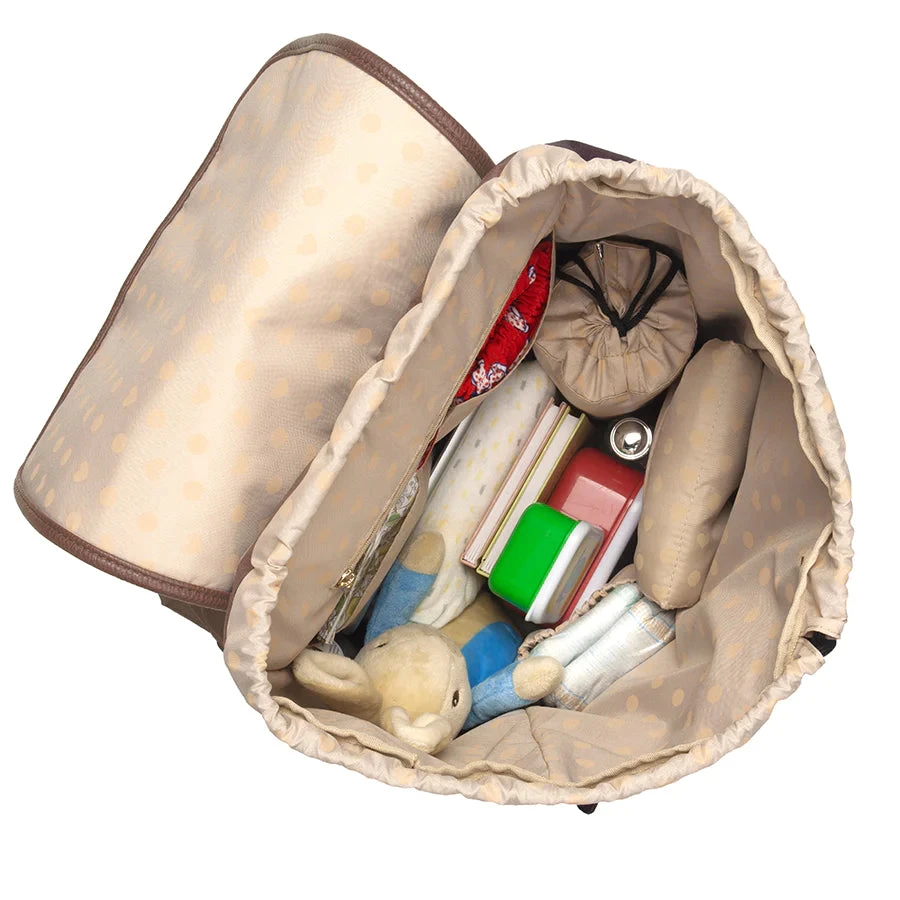 Freddie Vegan Leather Backpack Tan 7 Freddie Vegan Leather Backpack Tan - Image 5