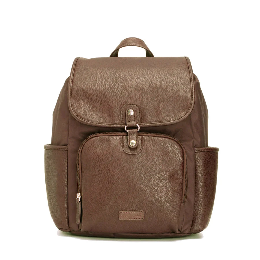 Freddie Vegan Leather Backpack Tan 4 Freddie Vegan Leather Backpack Tan - Image 2