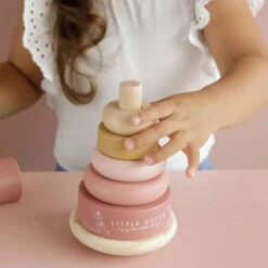 Little Dutch Rocking Ring Stacker Wild Flowers -Baby Product LD7012 Rocking Ring Stacker Pink 5