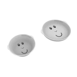 Matchstick Monkey Cool Grey Monkey Plate & Bowl