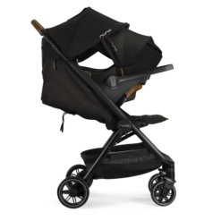 Nuna Trvl™ Caviar -Baby Product Nuna TRVL Caviar Profile Recline PIPAnext GL shadow web a776