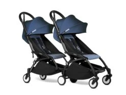 BABYZEN YOYO Double Stroller 6+ / 6+YOYO Connect Frame, 6+ Color Pack / YOYO² Frame, 6+ Color Pack -Baby Product YOYOconnect YOYO2 3 4TWIN6 BLACKFRAME AIRFRANCE WEB