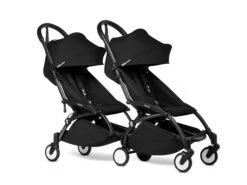 BABYZEN YOYO Double Stroller 6+ / 6+YOYO Connect Frame, 6+ Color Pack / YOYO² Frame, 6+ Color Pack -Baby Product YOYOconnect YOYO2 3 4TWIN6 BLACKFRAME BLACK WEB