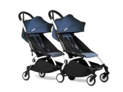 BABYZEN YOYO Double Stroller 6+ / 6+YOYO Connect Frame, 6+ Color Pack / YOYO² Frame, 6+ Color Pack -Baby Product YOYOconnect YOYO2 3 4TWIN6 WHITEFRAME AIRFRANCE WEB