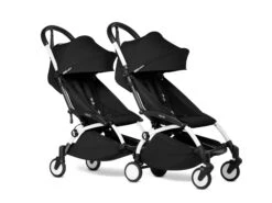 BABYZEN YOYO Double Stroller 6+ / 6+YOYO Connect Frame, 6+ Color Pack / YOYO² Frame, 6+ Color Pack -Baby Product YOYOconnect YOYO2 3 4TWIN6 WHITEFRAME BLACK WEB