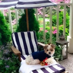 KidKraft Outdoor Chaise With Umbrella - Navy 105 -Baby Product take16